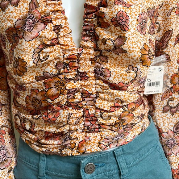 NWT Free People I Got You Printed Top - Picture 7 of 10